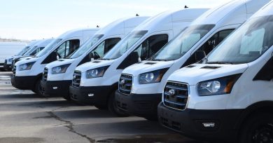 E-Transit and E-Transit Custom_ Ford's Electric Workhorses for the Road - featured image of E-Transit vans from the production line